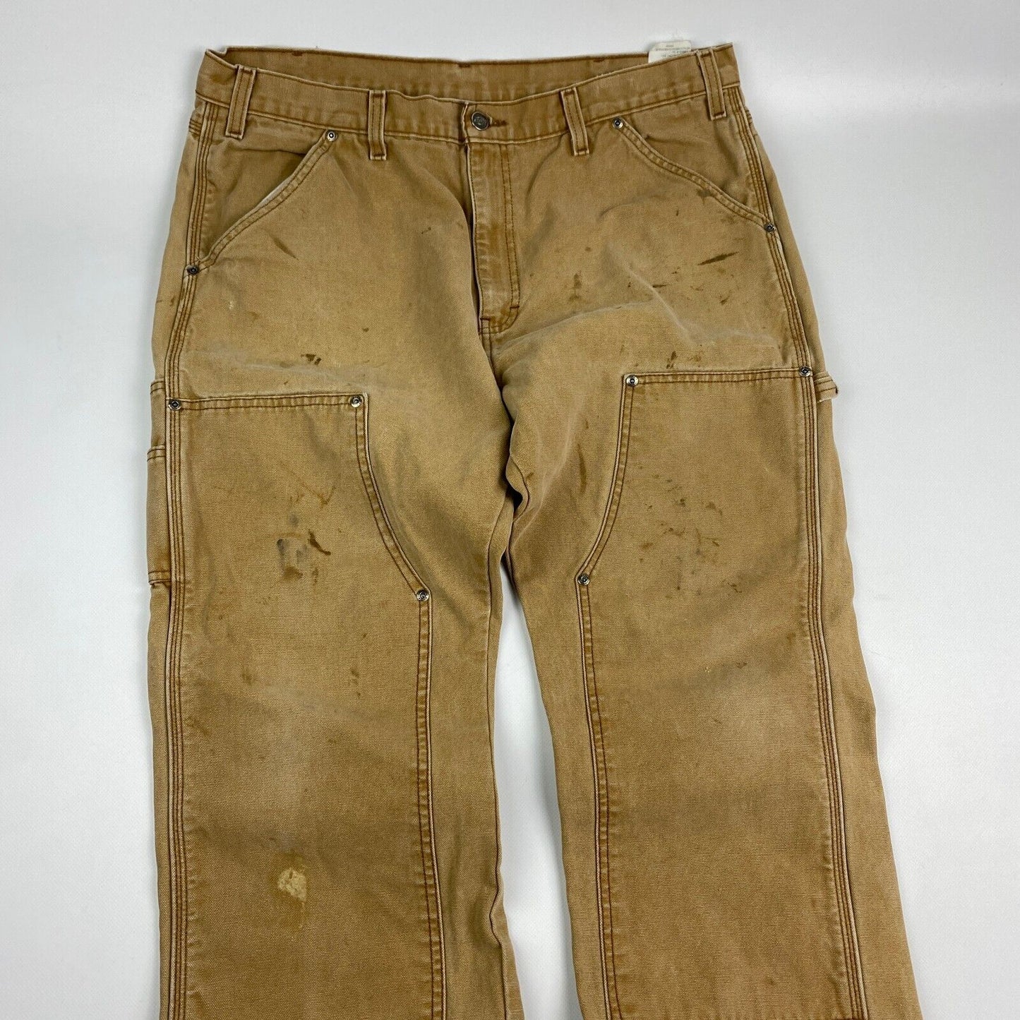 VINTAGE Dickies Faded Distressed Double Knee Workwear Pants sz W38 L30 Mens