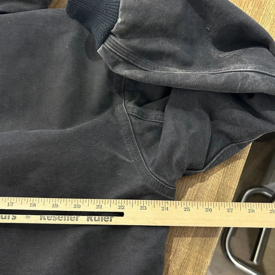 CARHARTT | Vintage Faded Black Hooded Active Jacket sz M/L
