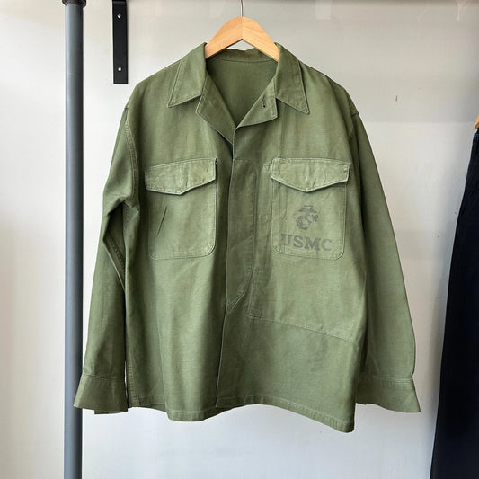VINTAGE 60s | United States Marine USMC Corp P56 Utility Combat Jacket sz M/L
