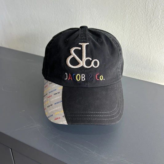 VINTAGE | Jacob & Co Jewelry Logo Reflective Brim Hat sz OS
