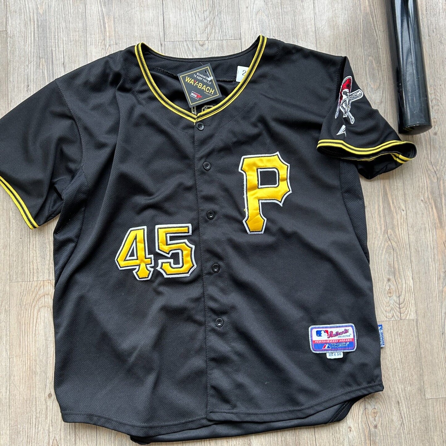 VINTAGE | MLB Pittsburgh Pirates #45 Baseball Majestic Jersey sz L/XL Adult