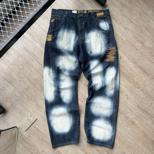 VINTAGE Y2K | Akademiks Baggy Denim Jeans Pants sz W40 L34