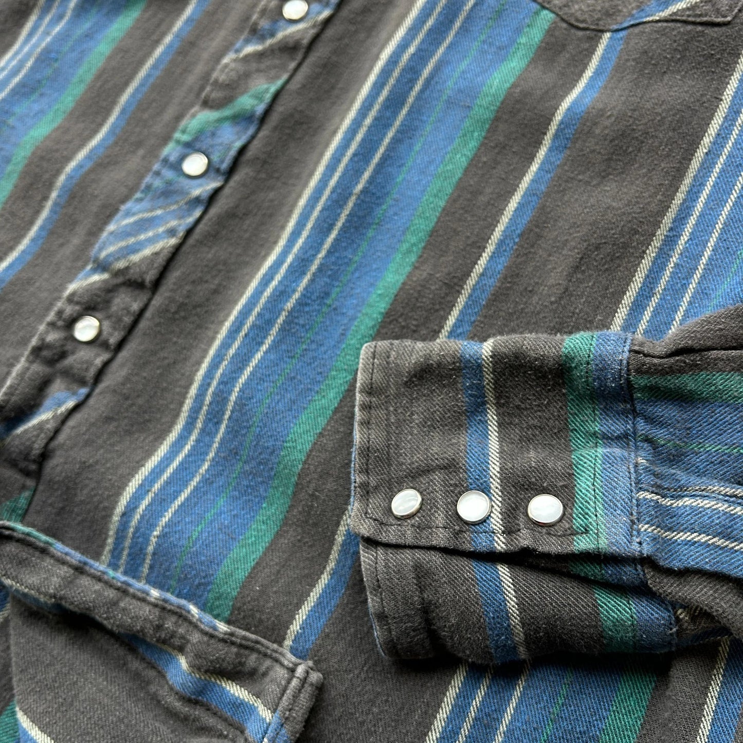 VINTAGE | Rugged Country Cotton YarnDyed Flannel Button Down Shirt sz L