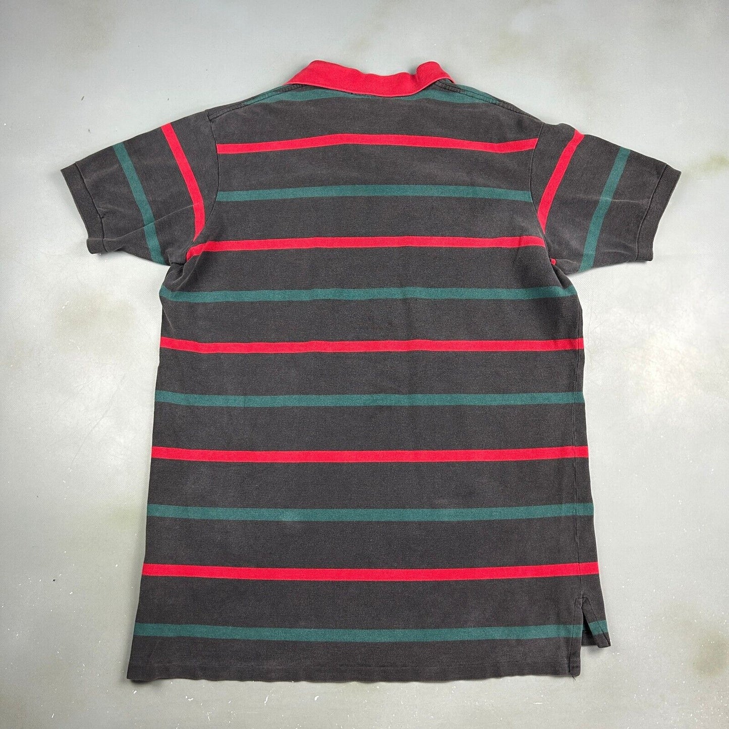 VINTAGE 90s Ralph Lauren Faded Striped Polo Shirt sz XL Adult