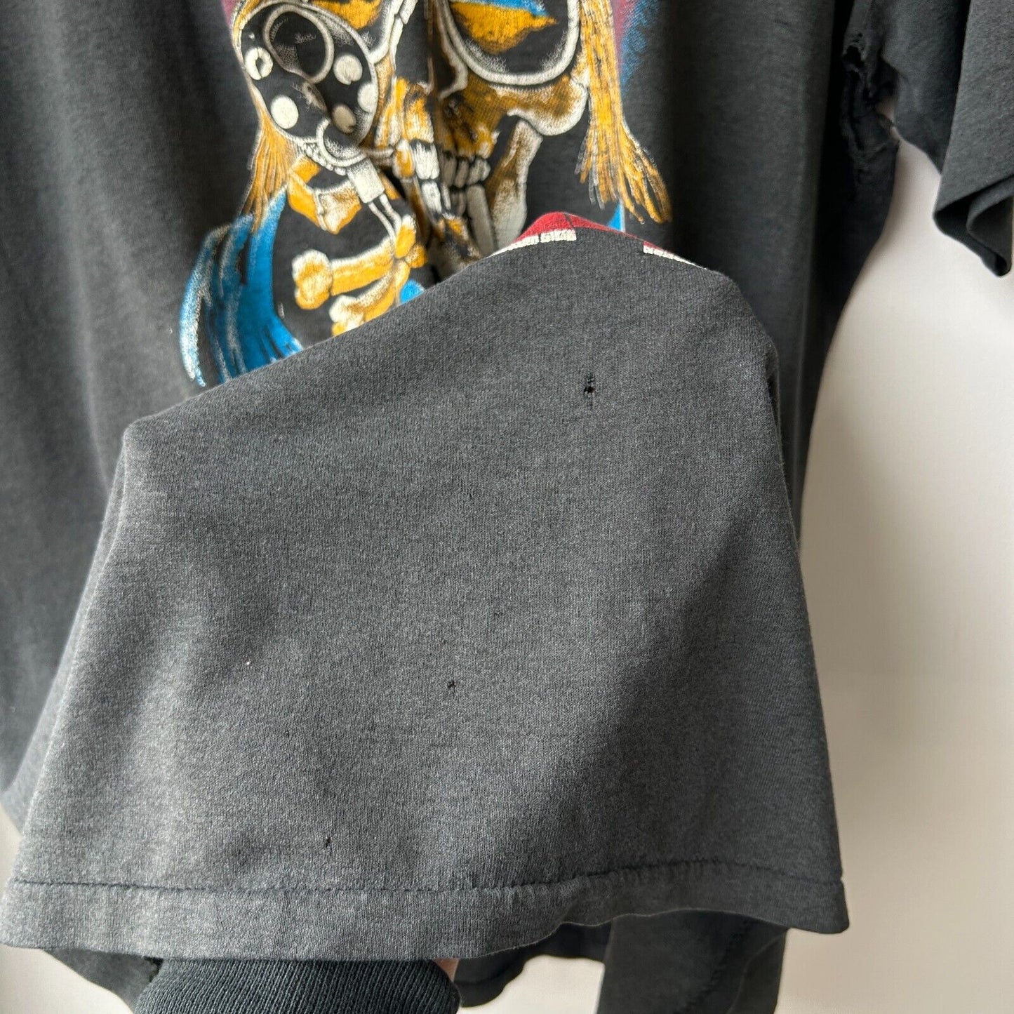 VINTAGE 80s | Guns N' Roses Welcome To The Jungle Thrashed Band T-Shirt sz L