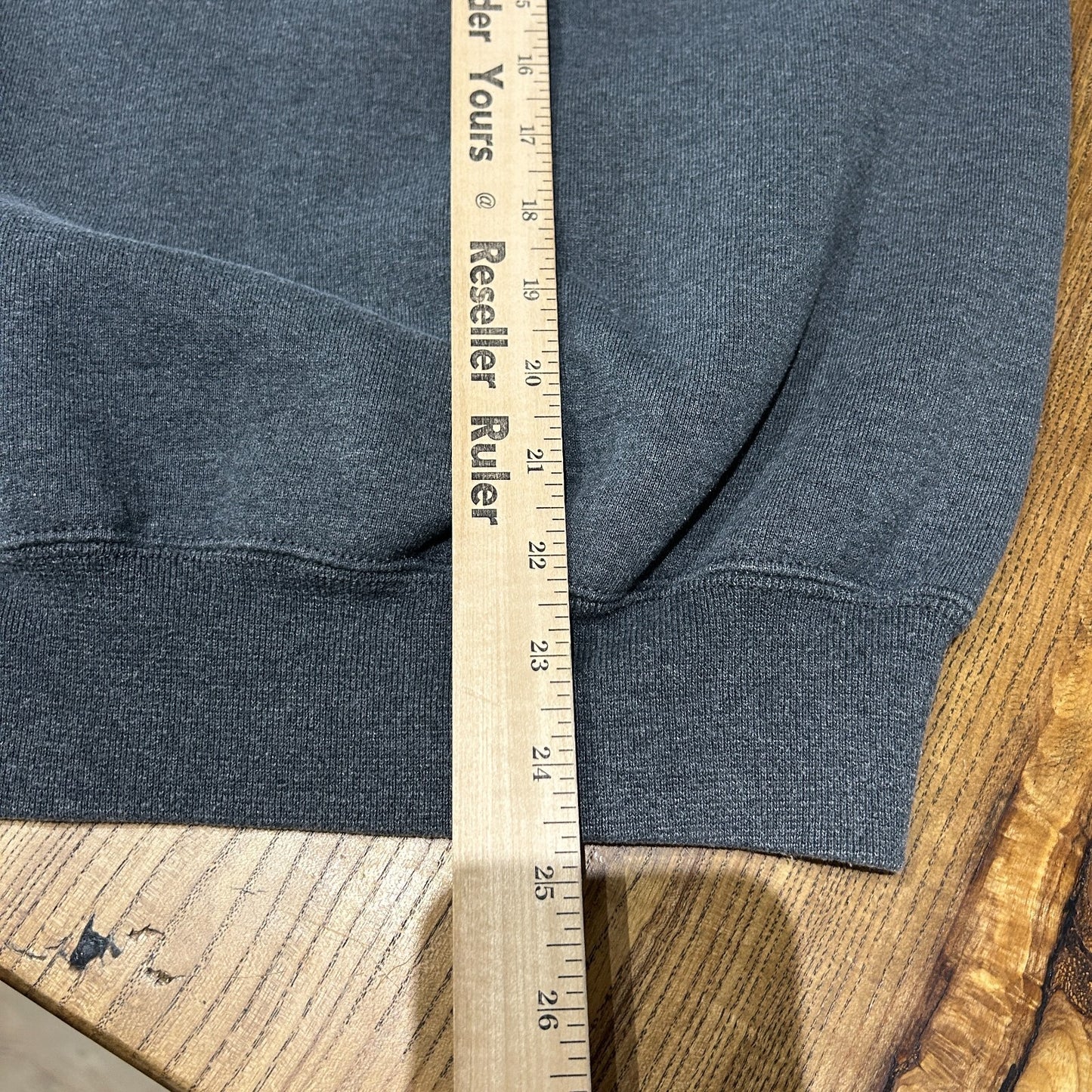 VINTAGE 90s | Russell Athletic Charcoal Crew Sweater Made in USA sz M