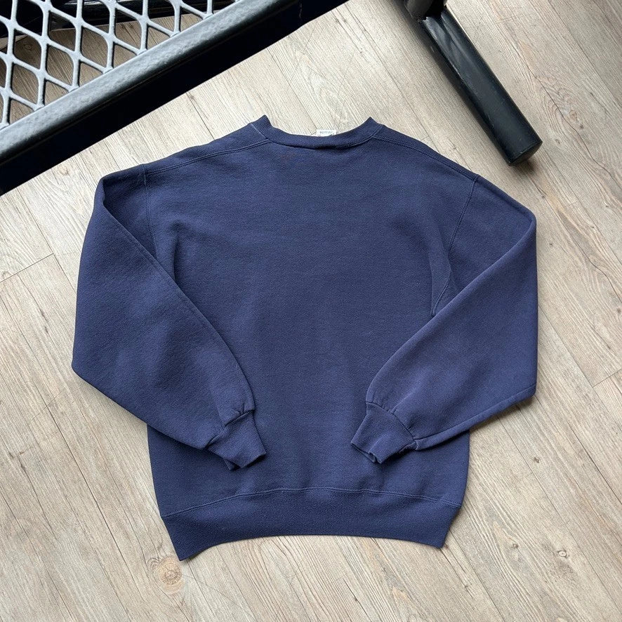 VINTAGE 90s | Notre Dame Spell Out Athletic Dept Crewneck Sweater sz S/M