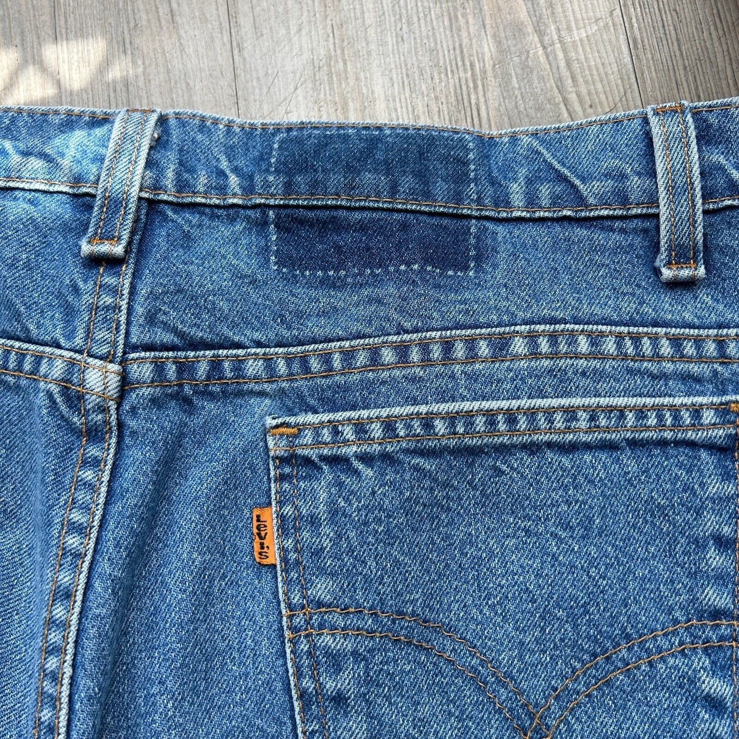VINTAGE 80s | LEVI'S 505 Faded Blue Denim Jeans Pants sz W36 L30 Made in USA