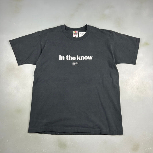 VINTAGE 90s Toronto Life In The Know Black T-Shirt sz XL Adult