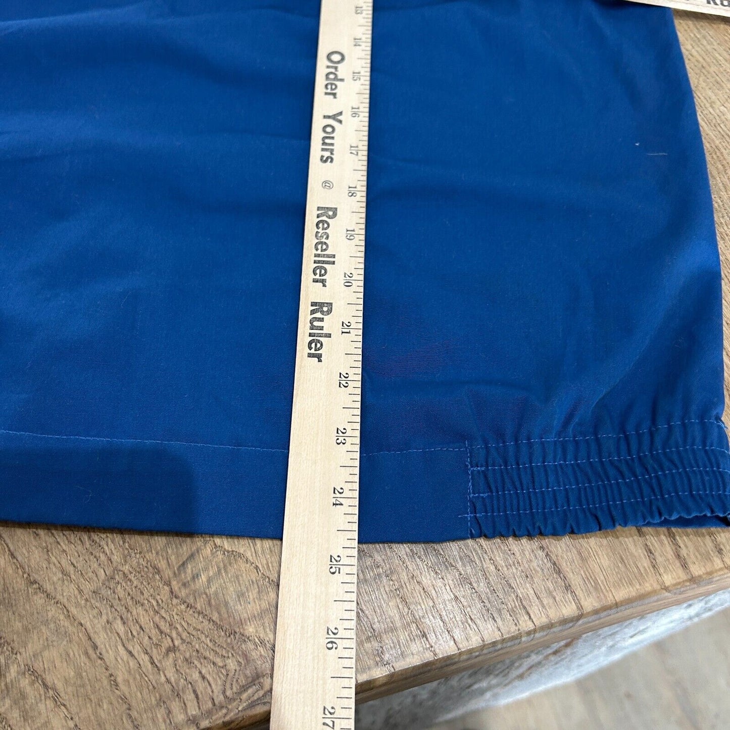 VINTAGE 90s | Blank Blue Zip Up Club Jacket sz M