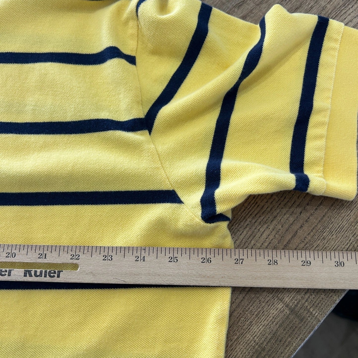 VINTAGE Y2k | Ralph Lauren Sm Pony Bumblebee Striped Polo Shirt sz 2XL