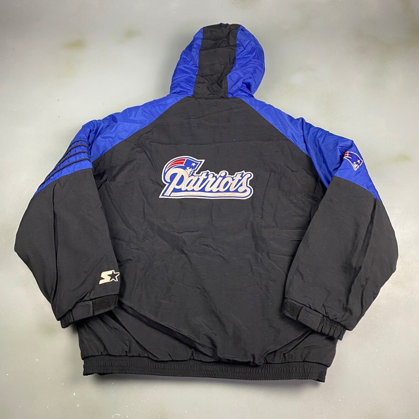 VINTAGE 90s NFL New England Patriots Starter Zip Up Jacket sz XL Men Adult