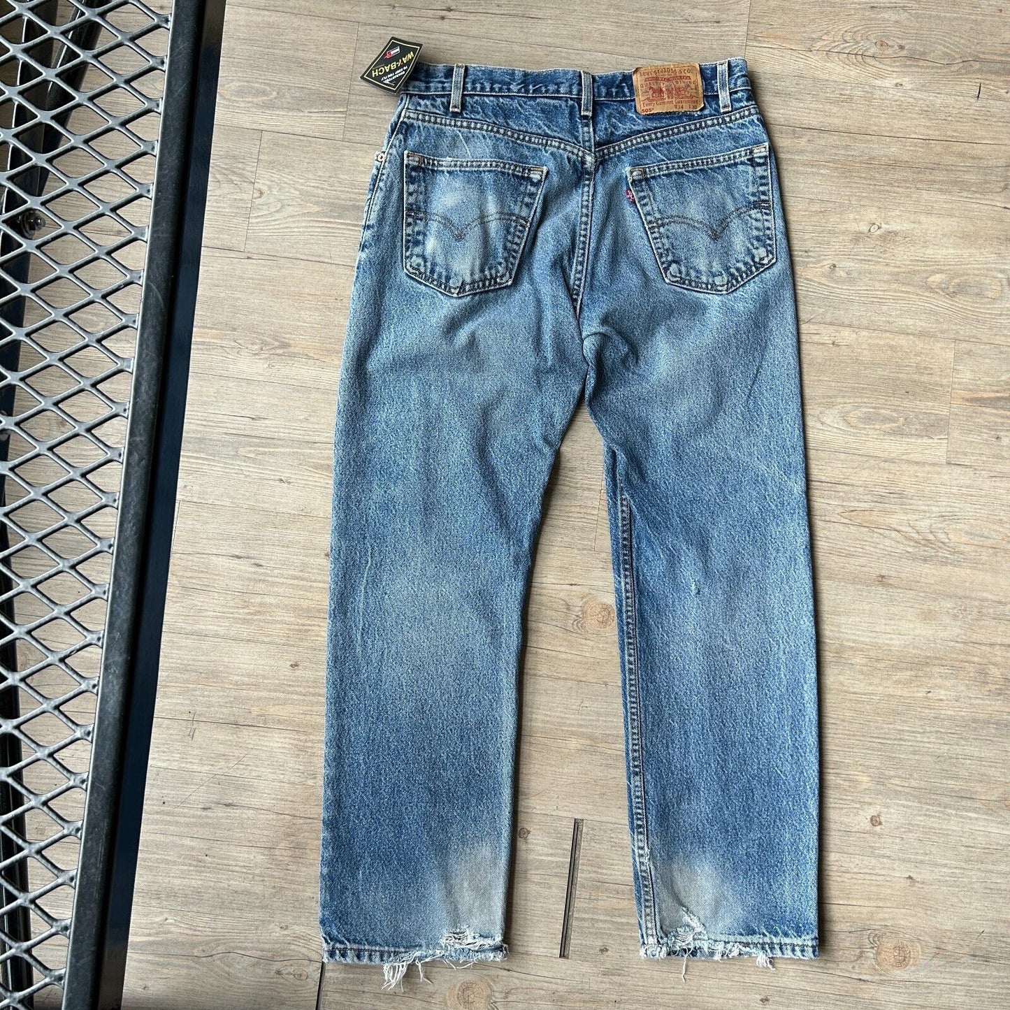 VINTAGE 90s | LEVIS 505 Faded Regular Fit Jeans Pants sz W33 L30 Made In USA