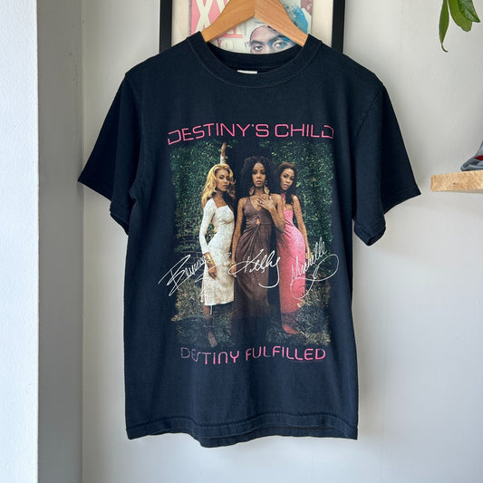 VINTAGE Y2K | Destiny's Child Destiny Fulfilled World Tour Band T-Shirt sz S