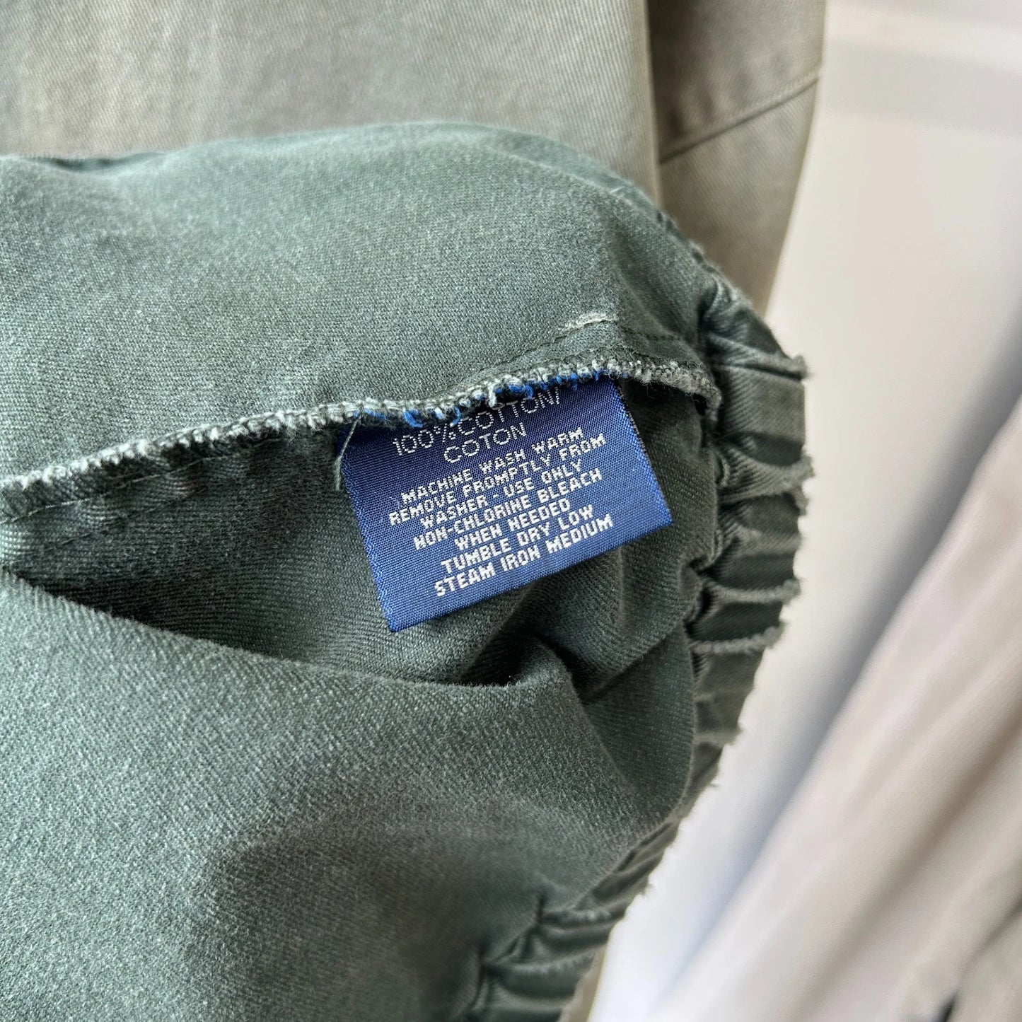 VINTAGE 90s | POLO By Ralph Lauren Sun Faded Thrashed Harrington Jacket sz L