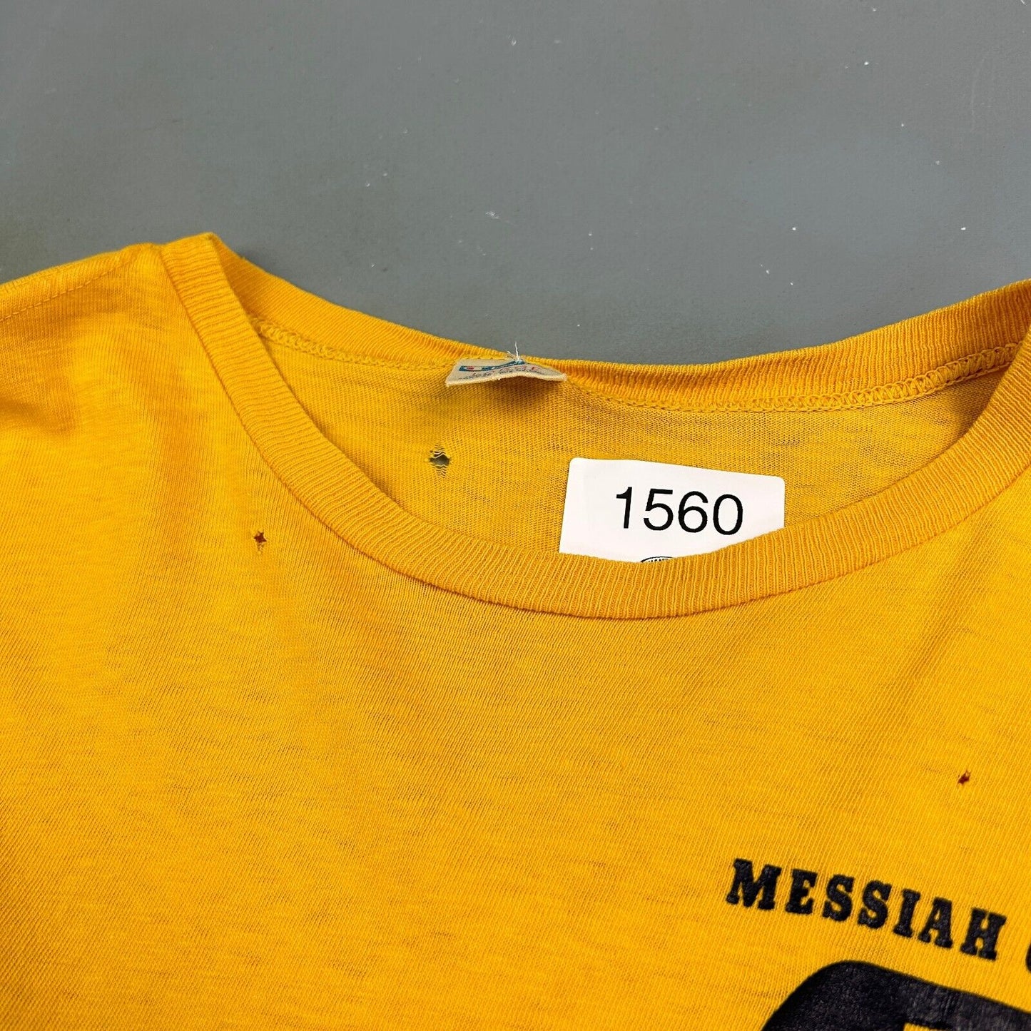 VINTAGE 70s | Messiah College Cross Country Champion T-Shirt sz S-M Men Adult