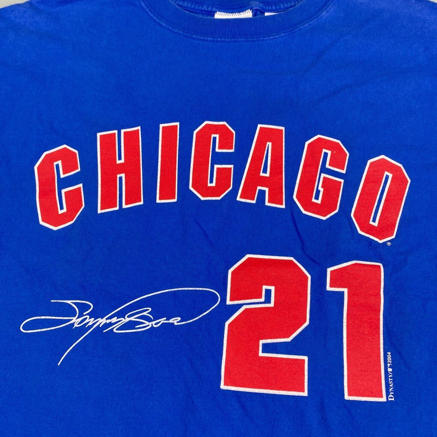 VINTAGE MLB Chicago Cubs #21 Sosa T-Shirt sz XL Men Adult