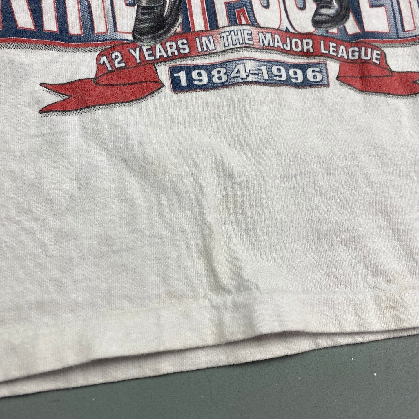 VINTAGE 90s Minnesota Twins Kirby Puckett Caricature T-Shirt sz Large 14-16Youth