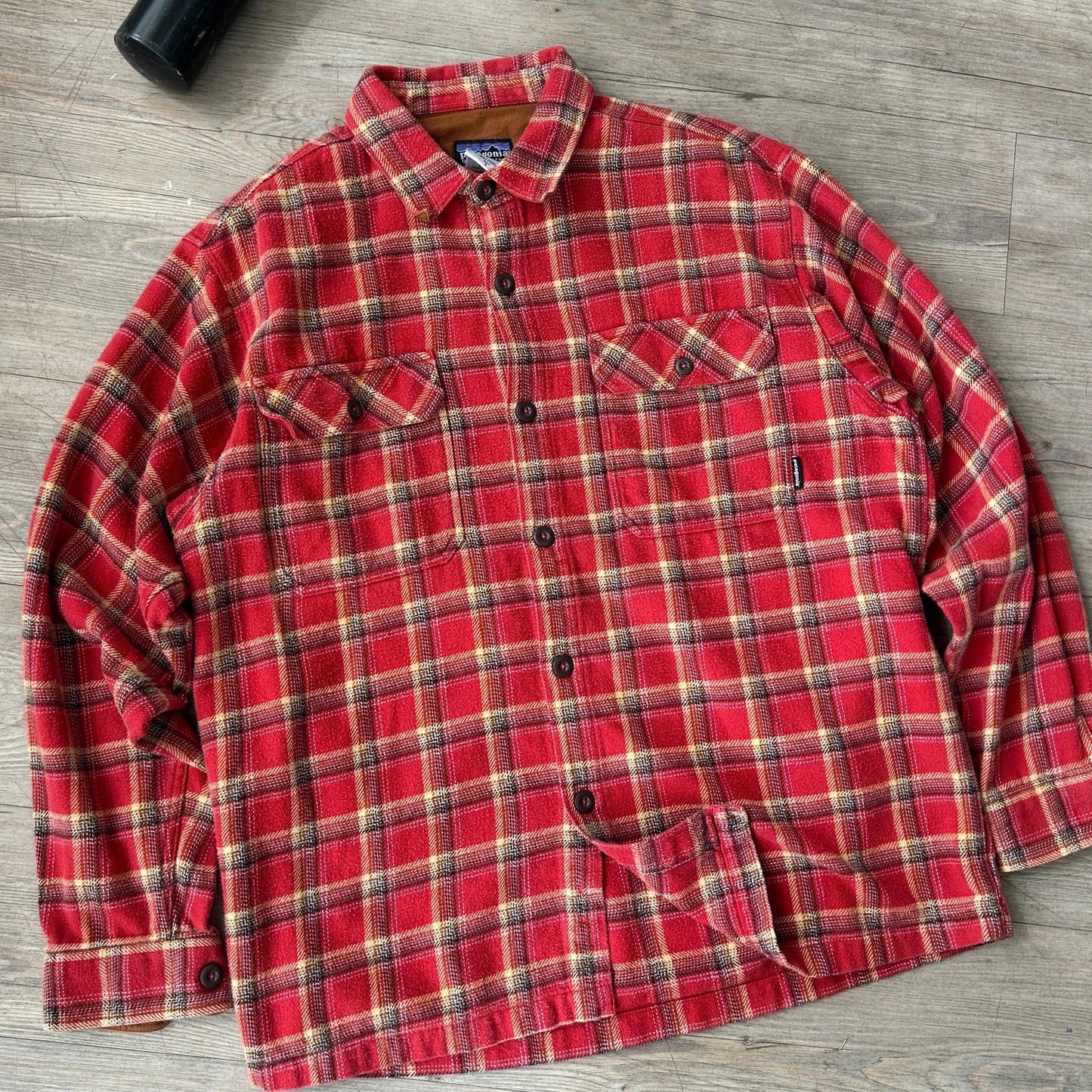 VINTAGE | Patagonia Organic Cotton Plaid Flannel Button Down Shirt sz S/M