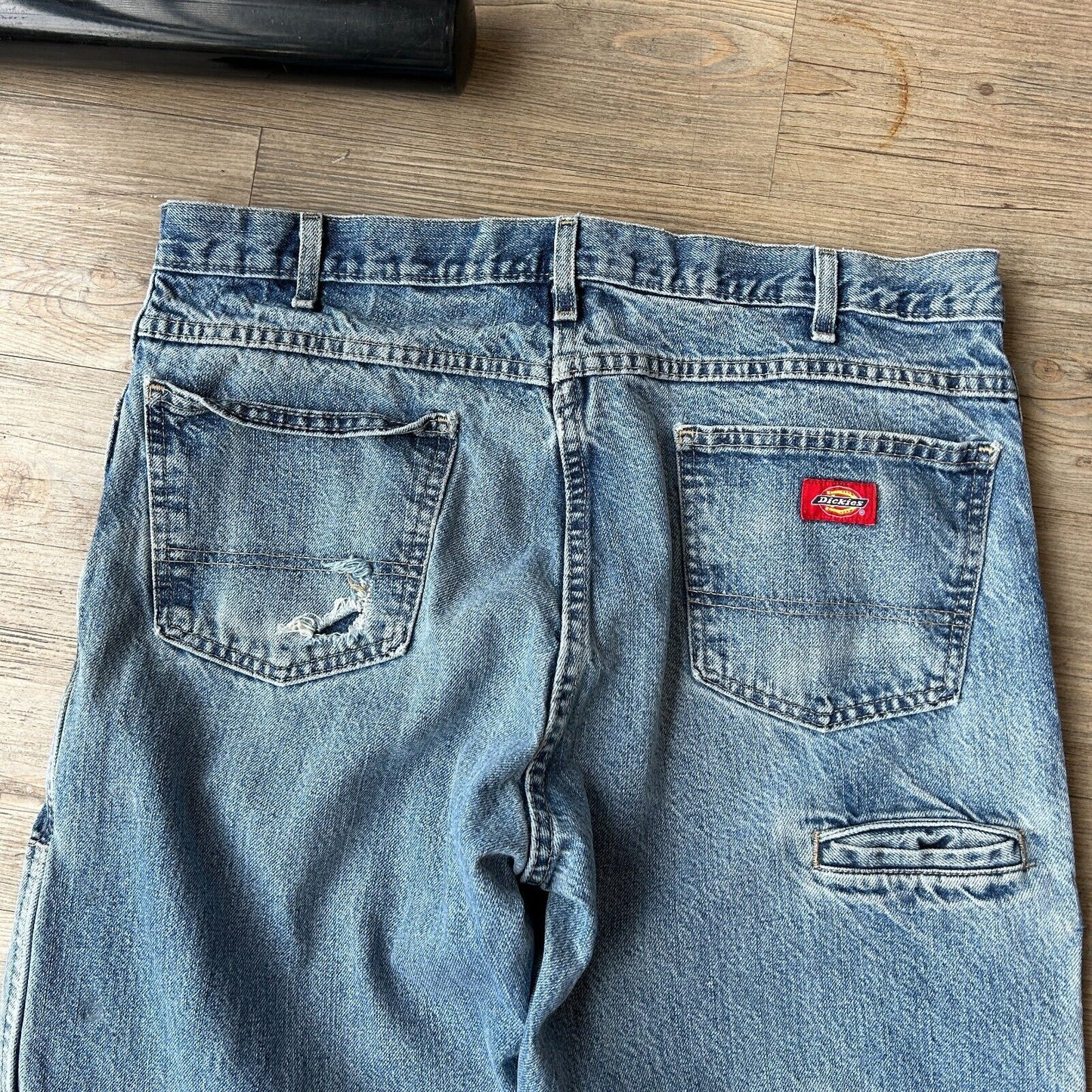VINTAGE | Dickies Workwear Double Knee Denim Jeans Pants sz W36 L30
