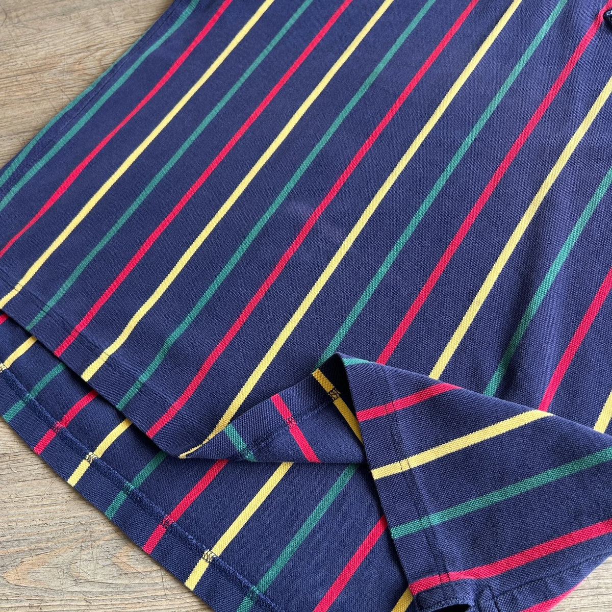 1990s | Vintage EBTEK Eddie Bauer Golf Vertical Striped Polo Shirt sz L