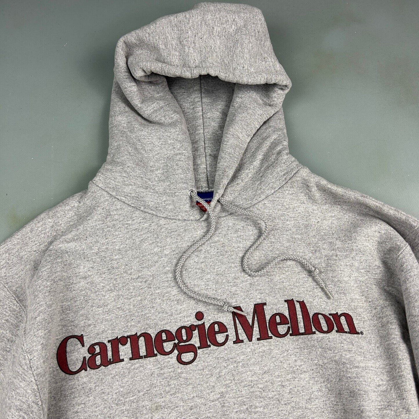VINTAGE Champion Carnegie Mellon Hoodie Sweater sz Medium Adult