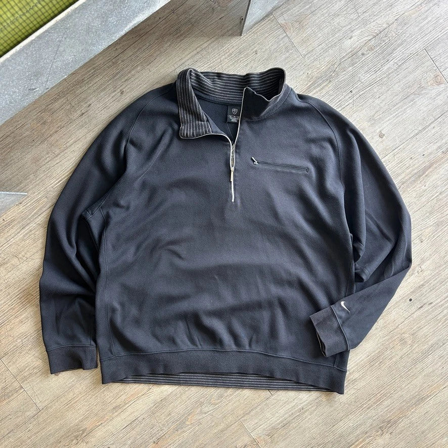 NIKE GOLF | Vintage Sun Faded 1/4 Zip Pullover Collared Sweater sz XL