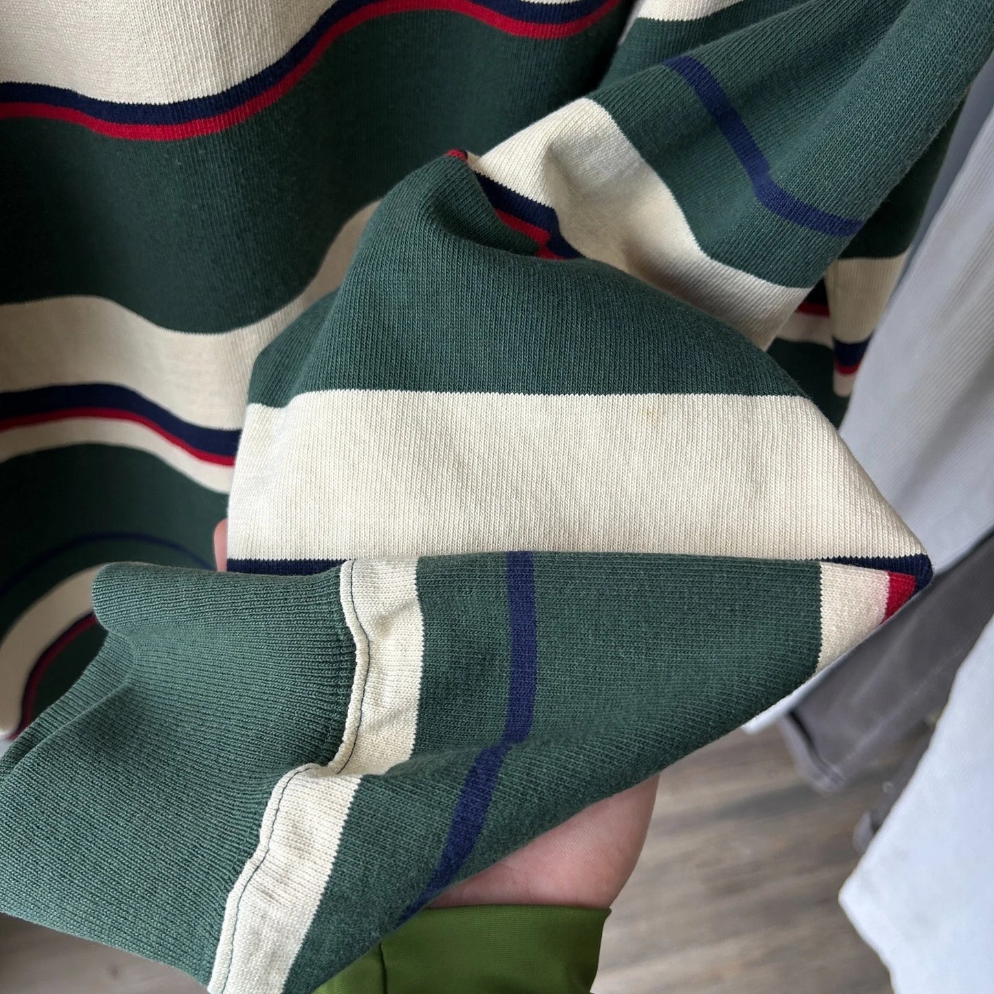VINTAGE | Polo by Ralph Lauren Striped Sm Pony Rugby Shirt sz XL