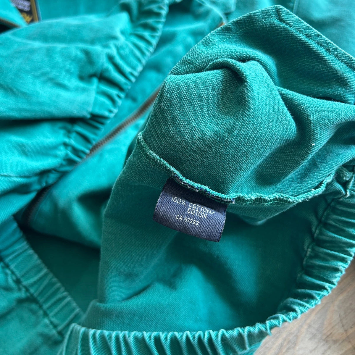 1990s | Polo by Ralph Lauren Teal Green Vintage Harrington Jacket sz M