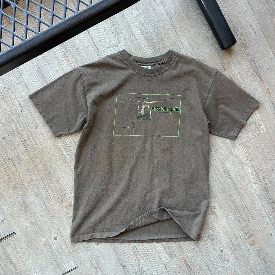 VINTAGE 2000s | Mission Recon NY-SF-TYO Stash x Futura T-Shirt sz L