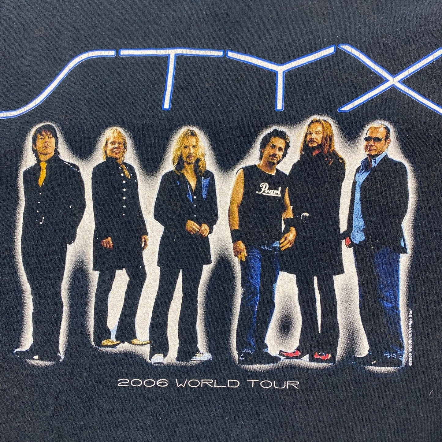 VINTAGE Styx World Tour Band T-Shirt sz Large Men