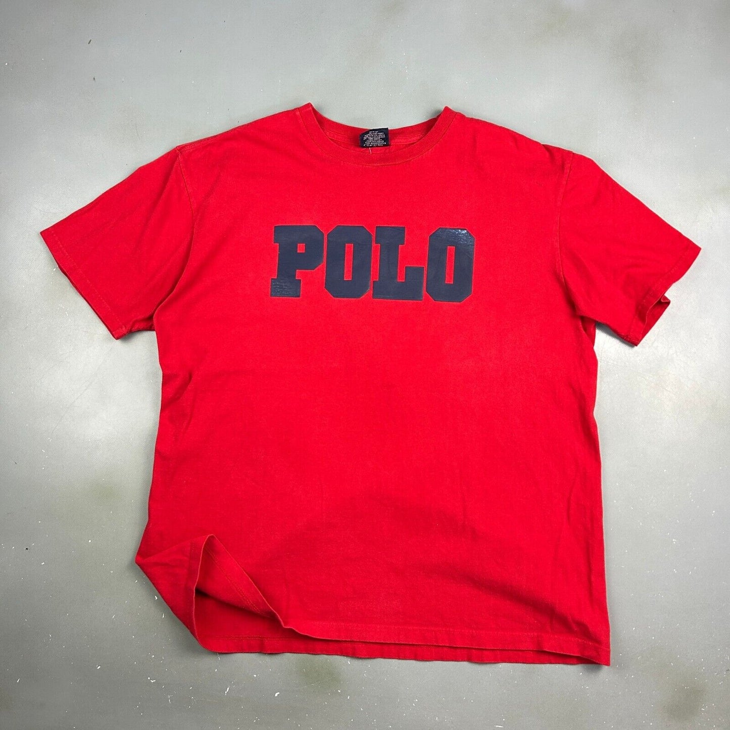 VINTAGE | Ralph Lauren POLO Red T-Shirt sz L Men Adult