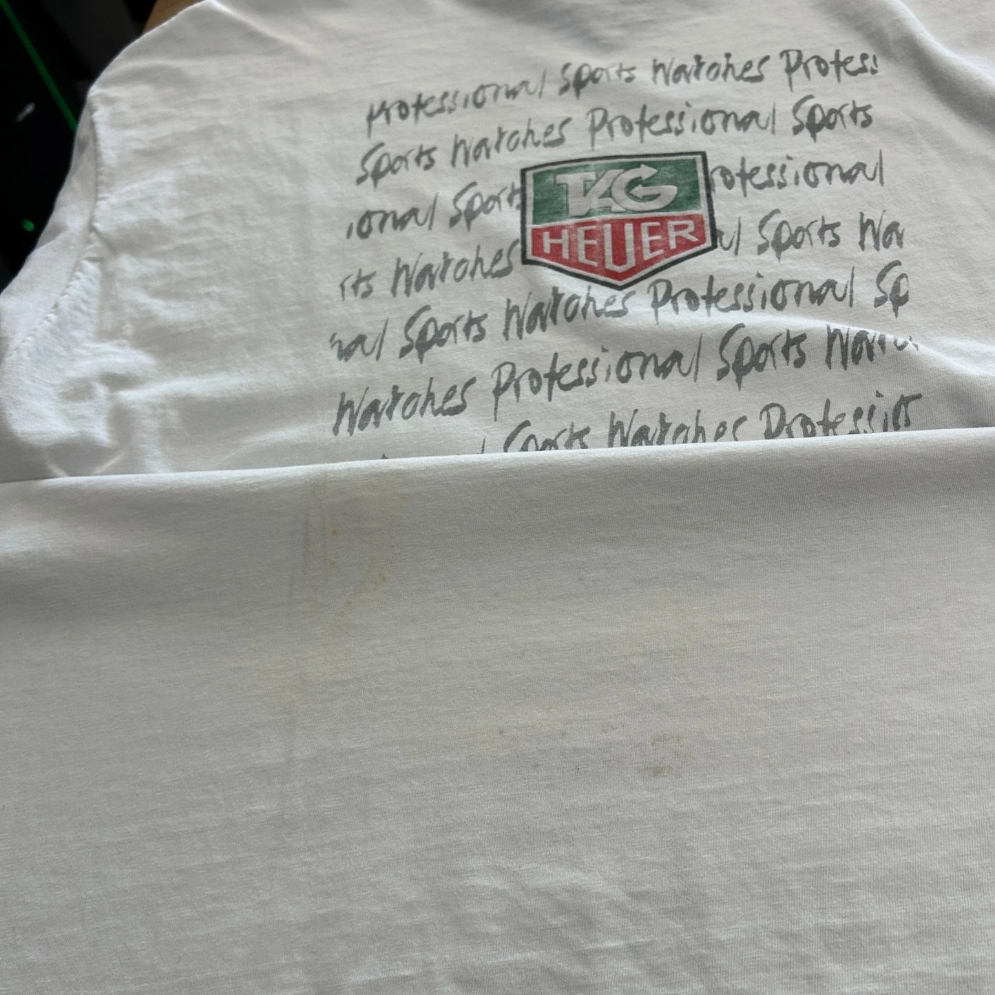 VINTAGE 90s | Tag Heuer Professional Sports Watches T-Shirt sz XL