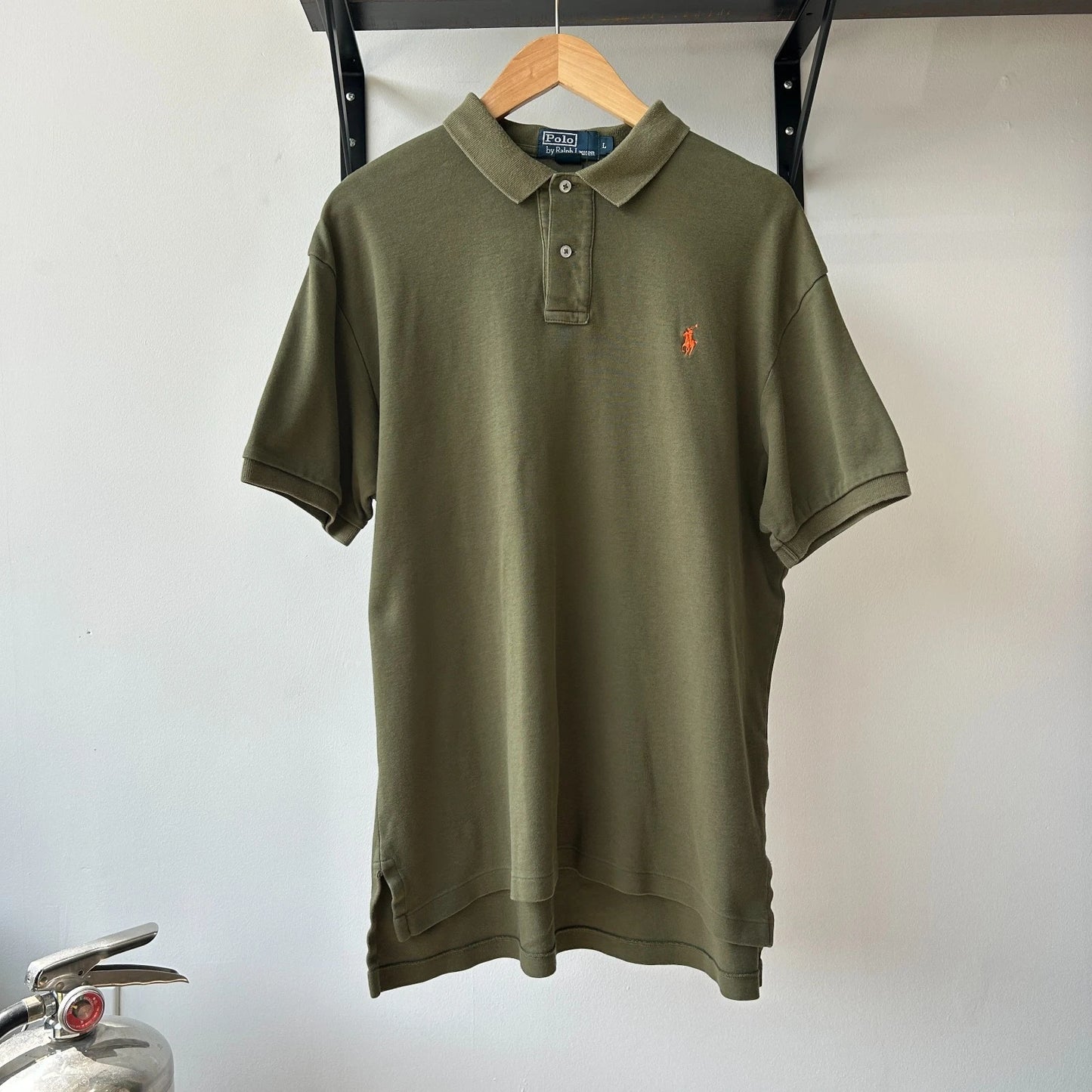 VINTAGE Y2k | Ralph Lauren Sm Pony Olive Green Polo Shirt sz L