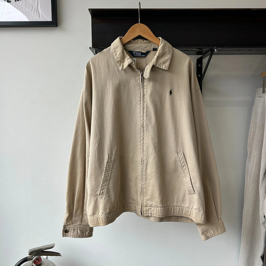 VINTAGE 90s | POLO By Ralph Lauren Sun Faded Corduroy Harrington Jacket sz XL
