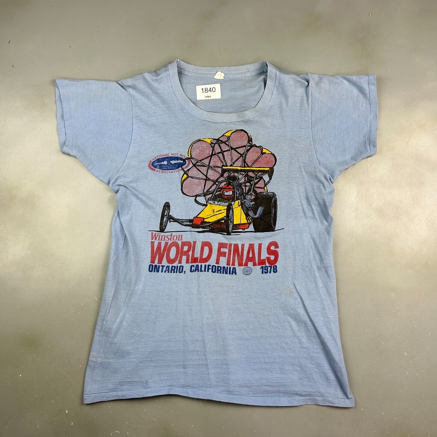 VINTAGE 1978 | WINSTON World Finals Hot Rod Racing T-Shirt sz Small Adult