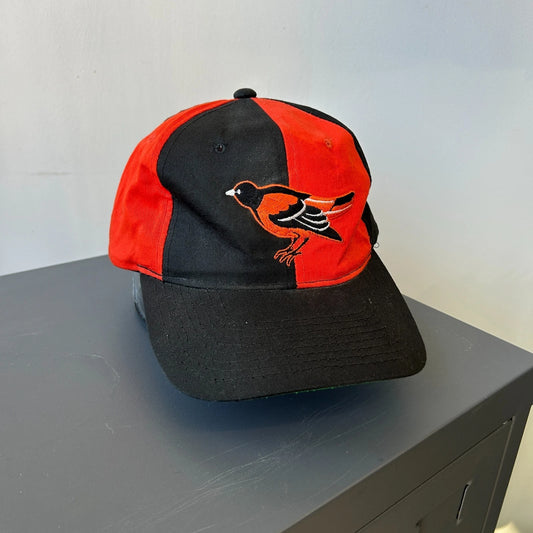 Vintage 90s | Baltimore Orioles Color Block Starter Snapback Hat sz OS