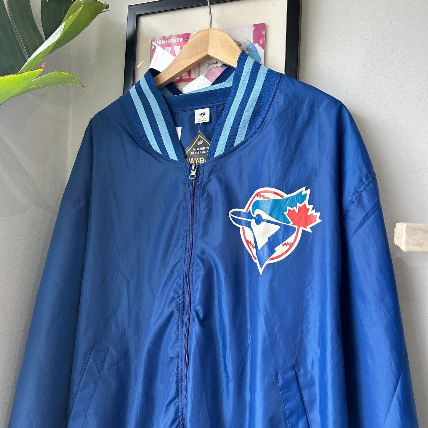 VINTAGE | Toronto Blue Jays MLB Zip Up Windbreaker Jacket sz XL Adult