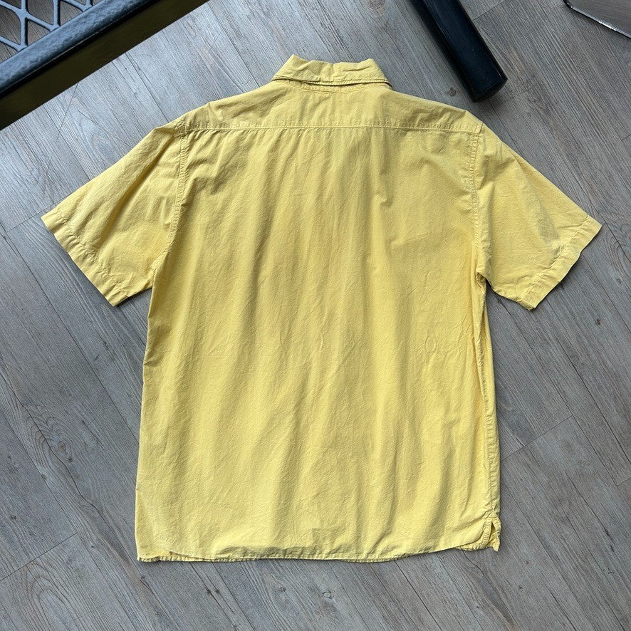 1997 S/S Stone Island | Cotton Short Sleeve Button Down Shirt sz L