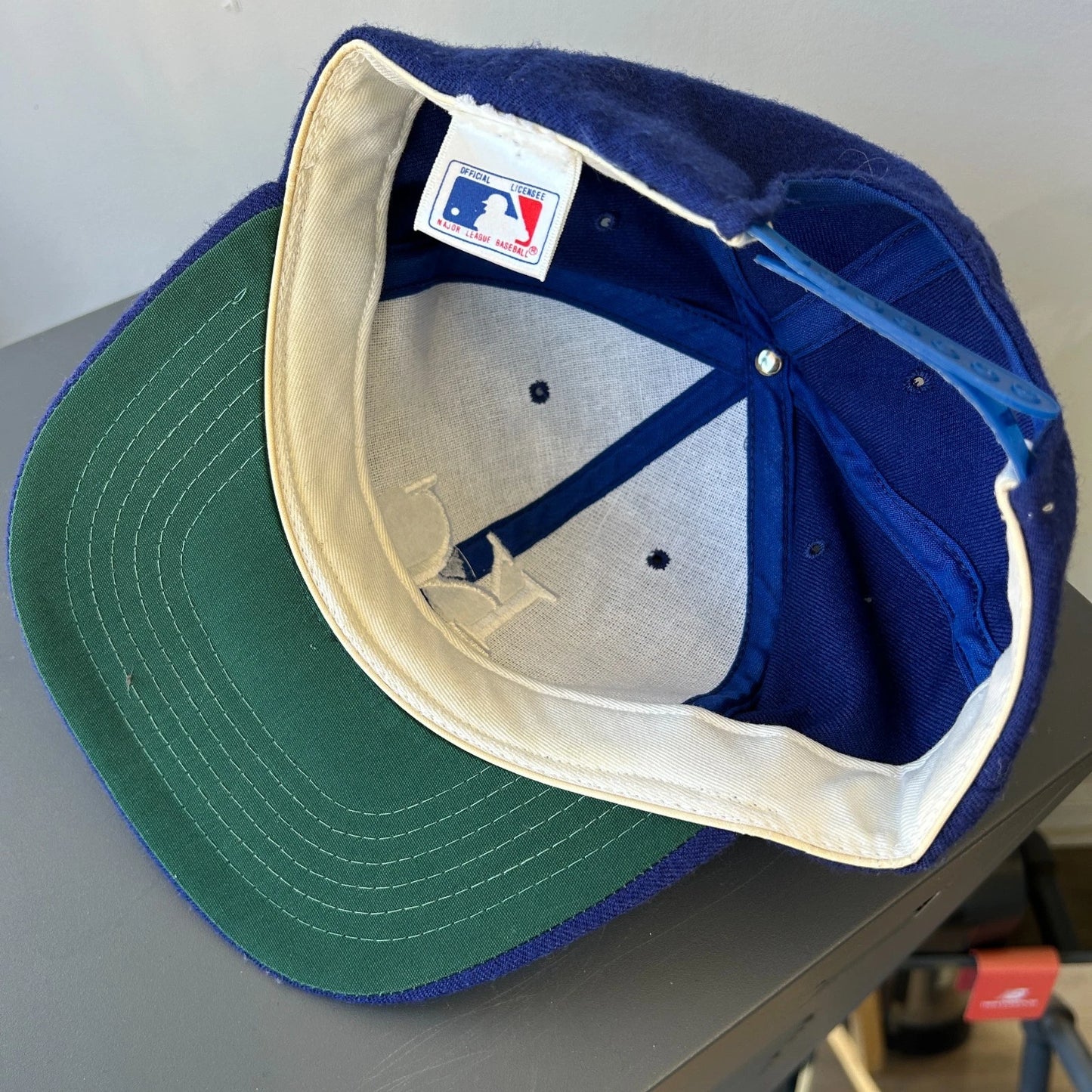 Vintage 90s | Kansas City Royals Wool Ted Fletcher MLB Snapback Hat sz OS