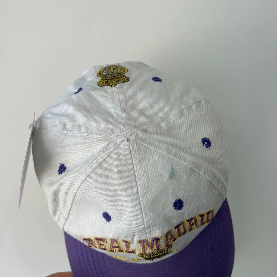 VINTAGE 90s | Real Madrid C.F. Football Club Faded Snapback Hat sz OS