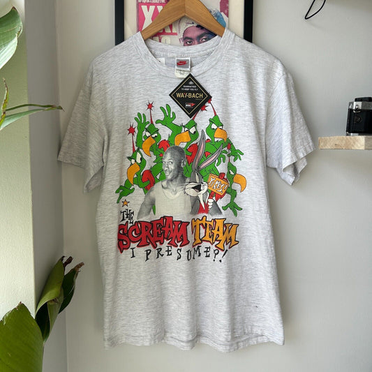 VINTAGE 1993 | Michael Jordan Scream Team Looney Tunes NIKE T-Shirt sz M Adult