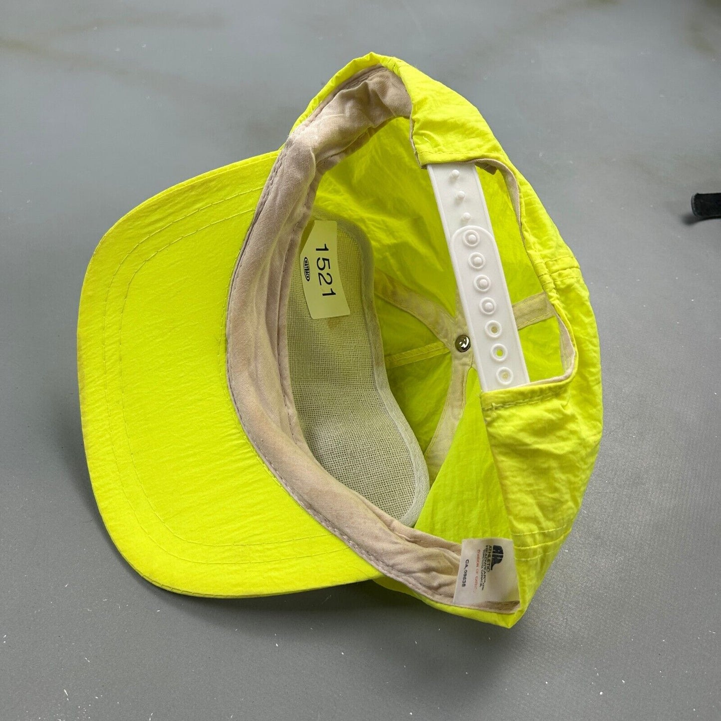 VINTAGE 90s | Donuts Now Yellow Nylon Snapback Hat One Size Adult