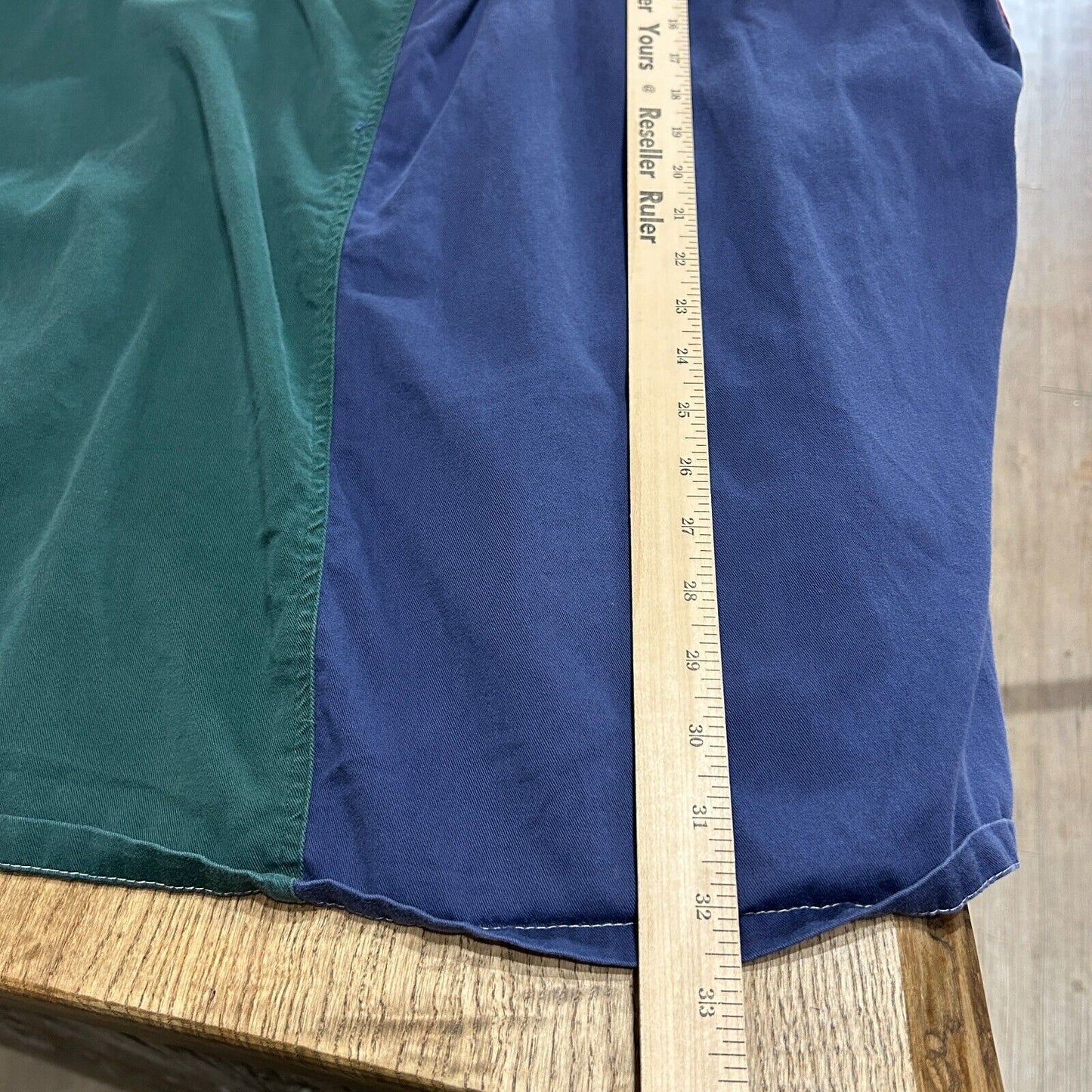 VINTAGE 90s | Vertical Color Block Button Down Shirt sz XXL