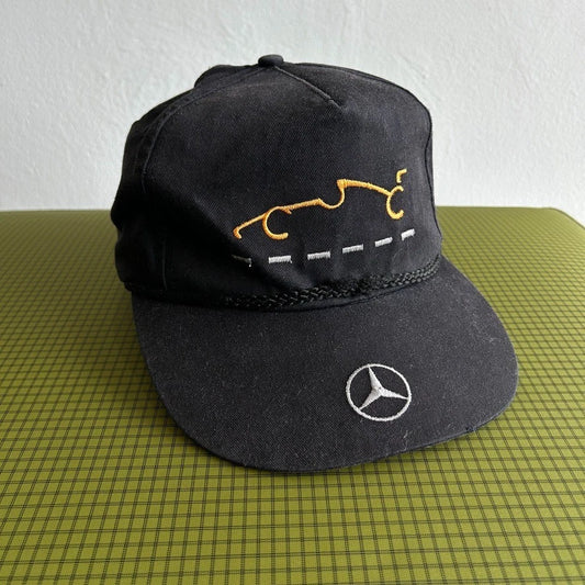 VINTAGE 90s | Mercedes Benz Formula Racing Cap Hat sz OS