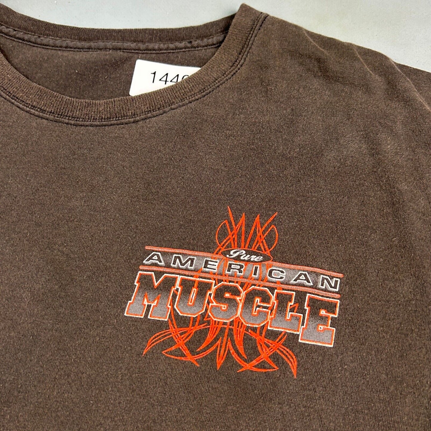 VINTAGE Pure American Muscle Faded Black Car T-Shirt sz XXL Adult