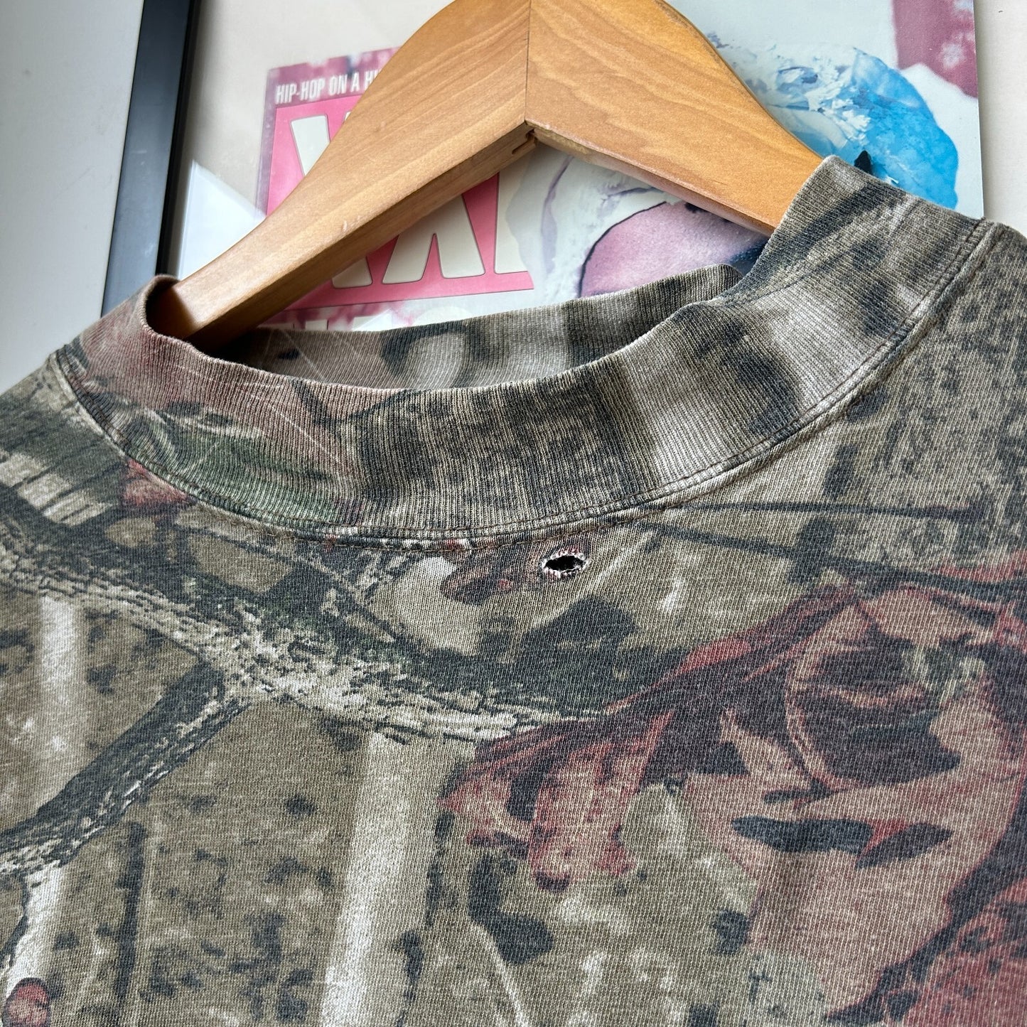 VINTAGE | Yukon Gear Real Tree Camo Long Sleeve Mock Neck T-Shirt sz L