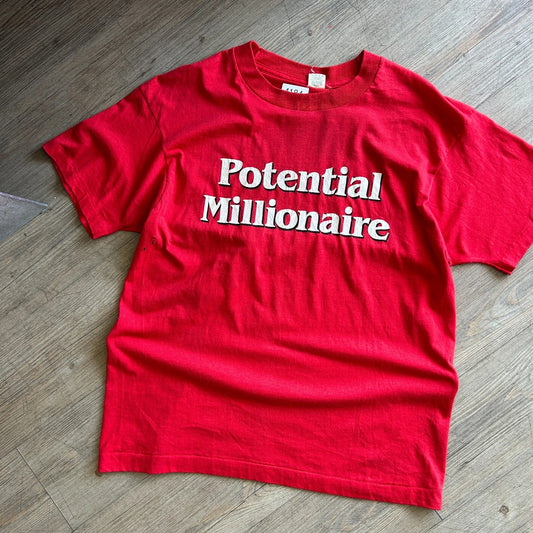 VINTAGE 80s | Potential Millionaire Trump Castle Resort T-Shirt sz M/L