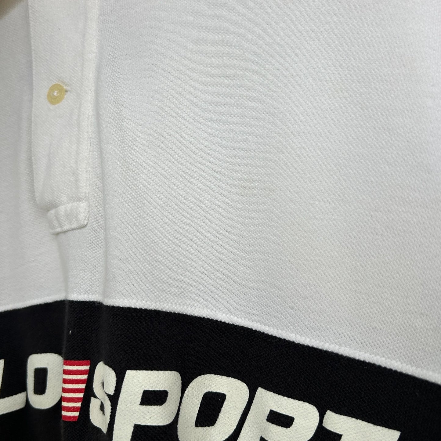 VINTAGE | Polo Sport Ralph Lauren Striped USA Polo Shirt sz L