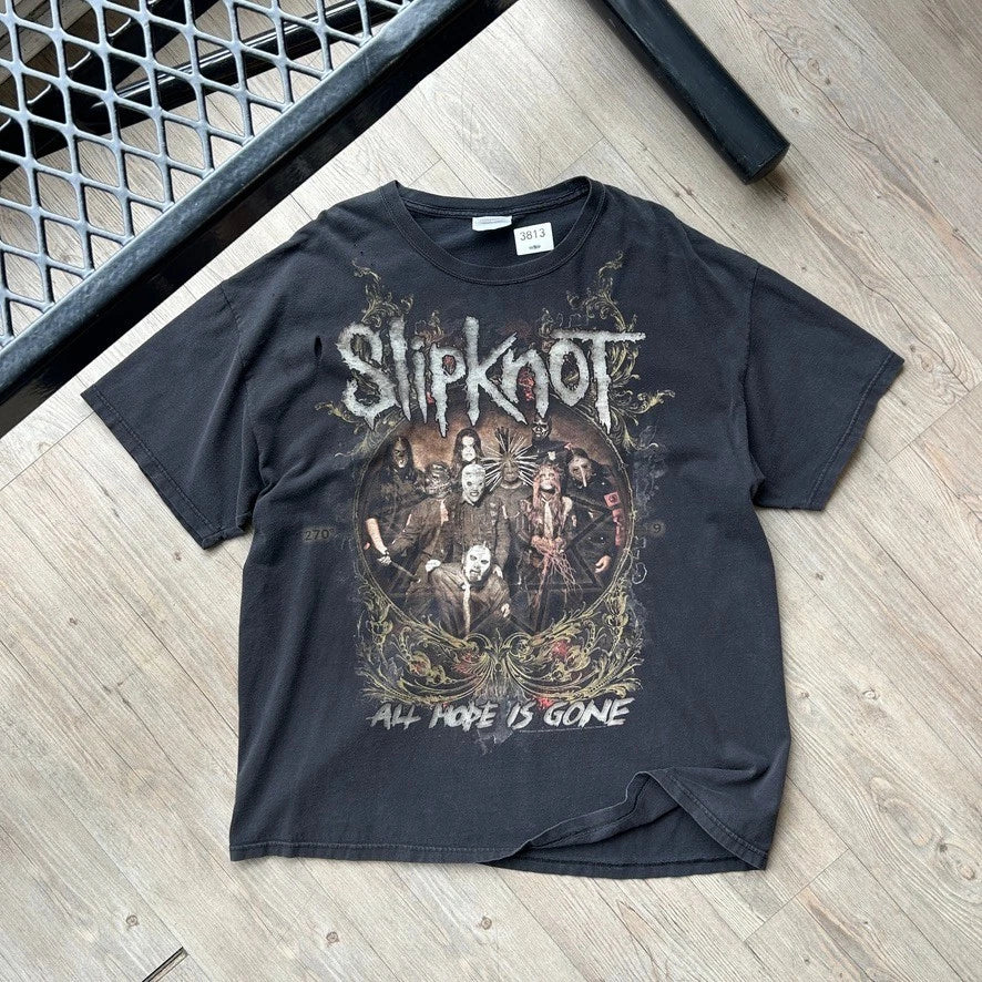 VINTAGE | Slipknot All Hope Is Gone Thrashed Band T-Shirt sz XL